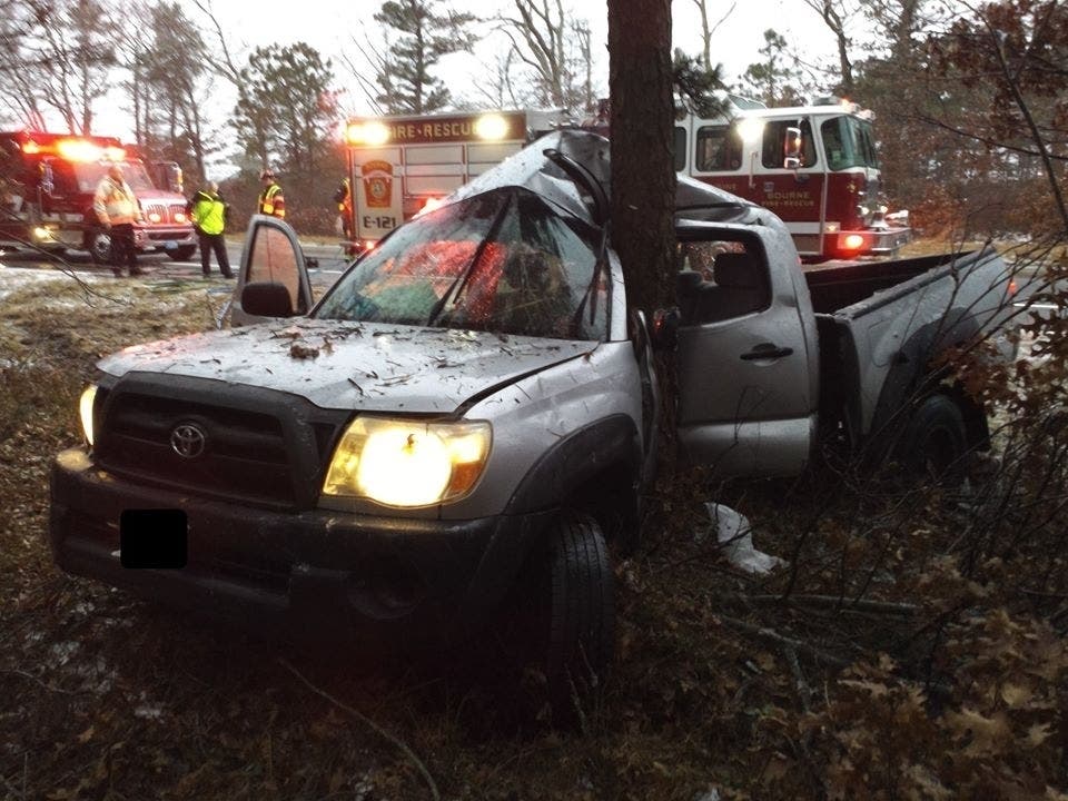 Police said the crash happened at 7:19 a.m. Tuesday on Route 28 near Barlows Landing Road in Bourne.