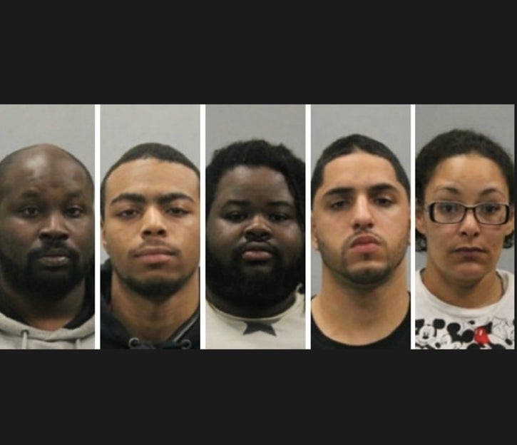 Dayshaun Tatum, 29, Vedel Haynes, 26, both of Plymouth, and Dehkwon Marshall-Rabb, 24, of Hyannis, were sentenced to five to seven years in prison with three years probation. Derek Burden, 26, of Plymouth, was sentenced six to eight years.