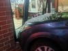 An SUV crashed into Dave's Barber Shop on Grove Street in Braintree Friday afternoon.