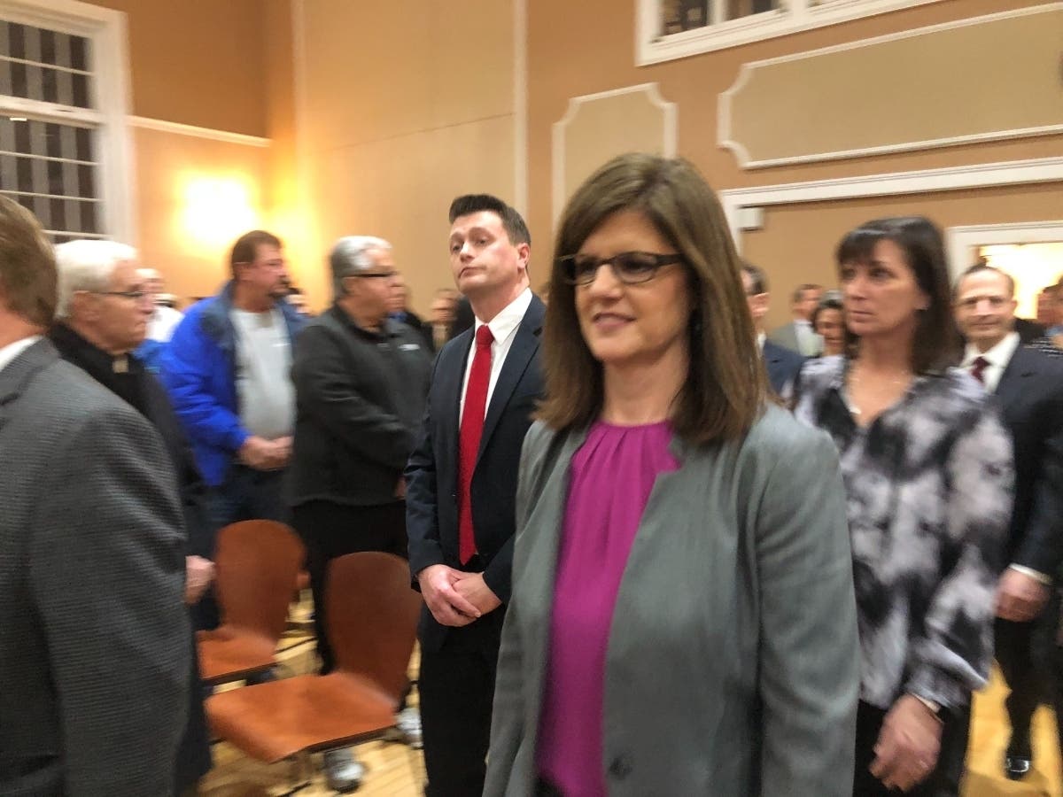 Braintree Town Council President Shannon Hume became the first woman to ever serve on the council when she was elected in 2013.