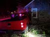 A 36-year-old Falmouth man was arrested Sunday after police said he drove drunk and crashed into a house.