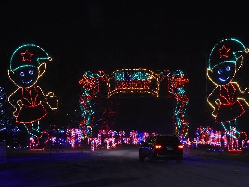 The Magic of Lights drive-thru experience features dazzling themed light displays using the latest LED technology and digital animations.