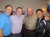 Nelson Chin spends time (left to right) with RIch Bielecki, Chris Griffin and Lee Dingee.