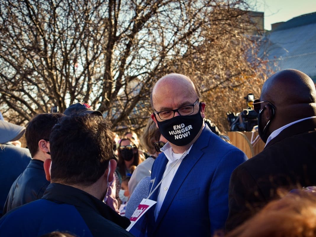 U.S. Rep. Jim McGovern (D-Worcester), said "there's something fundamentally wrong and indecent" about large corporations like Walmart, Amazon and Dunkin' having thousands of their employees enrolled in SNAP. 