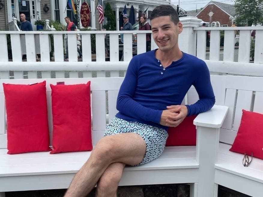 Travis Dagenais of Boston said he'll think twice before going to a bar or nightclub again for a while, after contracting COVID-19 on vacation despite being fully vaccinated.