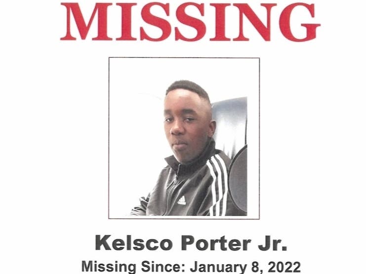 Kelsco Porter Jr., 17, was last seen Jan. 8, in the Hyannis Village area. Police said he was supposed to be going to a movie at the Cape Cod Mall in Hyannis, before he went missing around 6 p.m.
