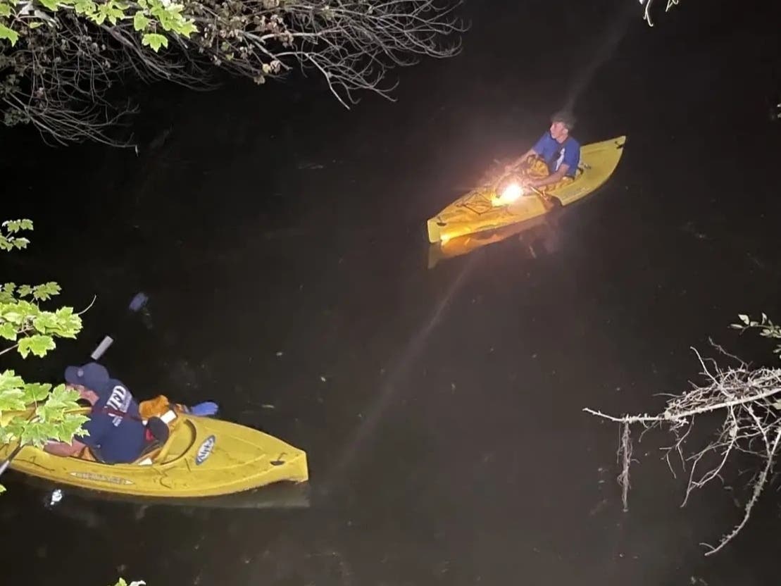 Around 7:45 p.m., the Union Fire District received a call about an injured kayaker on the Chipuxet River, Fire Chief Steven Pinch said.

