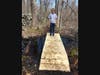 To complete her Gold Award project, Lindsay Moricas built two footbridges that were placed on the trail. She also built a trailhead kiosk which contained information on common wildlife, plant species, trail rules, and a map.

