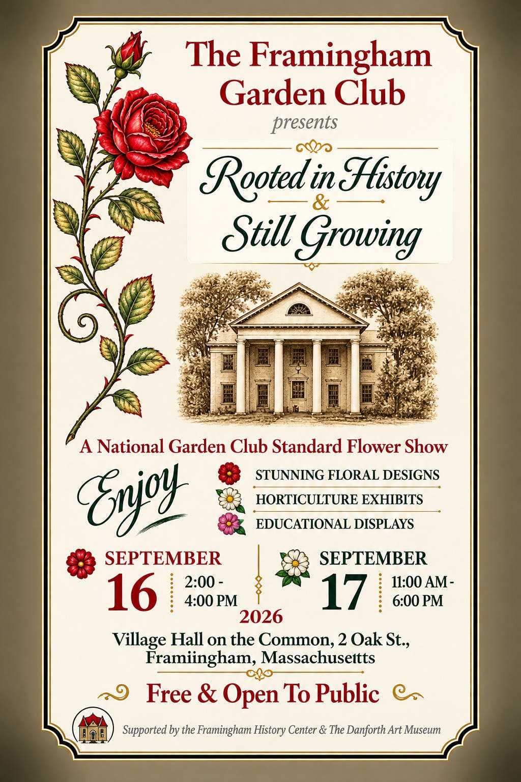 Spectacular Flower Show Presented by the Framingham Garden Club