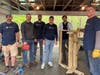 GE Aerospace volunteers constructed 46 benches for the council's camps.