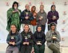 The Swift Water Paddlers with their trophies. 