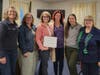 Girl Scout volunteers honored with the council’s Presidents Award June 1 are Marie Harding, a member of the council’s board of directors; volunteers Chiara Yates, Lori Mix, Tabatha Moriarity and Daisie Ross; and Ann Marie Yorio of the council.