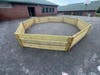 The finished raw wood pit.