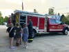 Girl Scouts in Troop 63298 enjoyed a visit with the Boscawen Fire Department last year. 