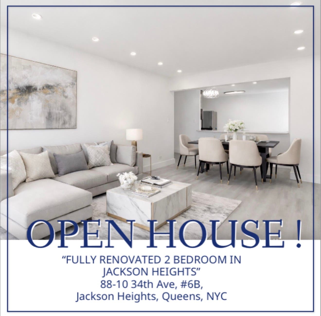 🏡 OPEN HOUSE! *BY APPOINTMENT*  Renovated 2 Bed In Jackson Heights *Terrace Sotheby's Intl Realty*