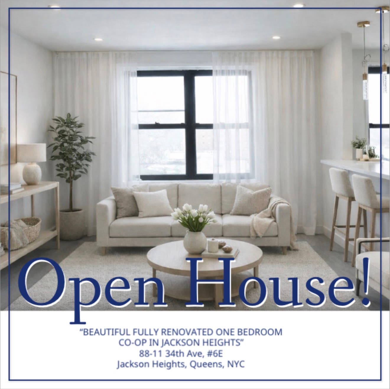 🏡 OPEN HOUSE! *BY APPOINTMENT*  Beautiful Renovated 1 Bedroom Co-Op *Terrace Sotheby's Intl Realty*