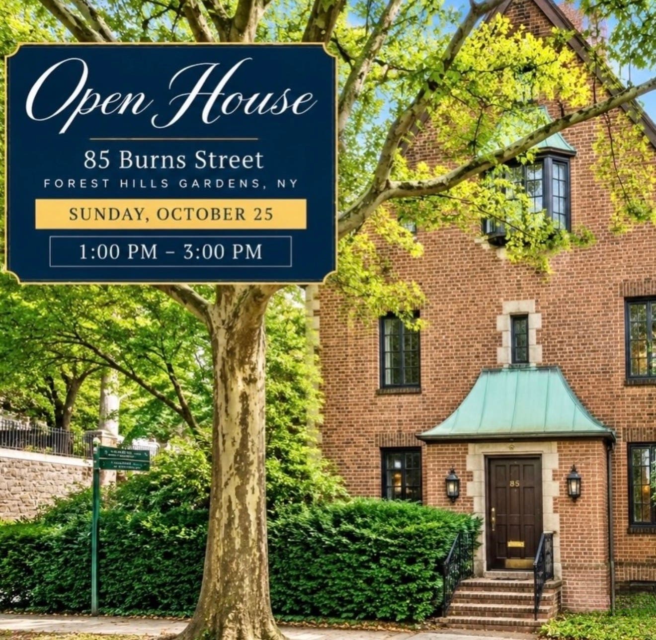 🏡1ST OPEN HOUSE Forest Hills Gardens Two Family *Terrace Sotheby's Intl Realty*