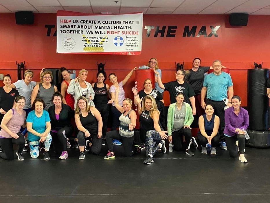 Mind and body experience for members of The Max Challenge of Old Bridge-Manalapan as they raise awareness for suicide prevention.