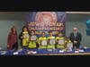 Contestants with champion certificates, and Rabbi and Rebbetzin Fogelman..