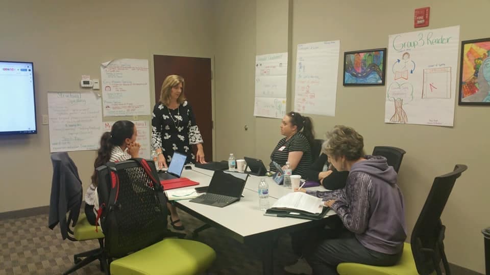 Dr. Tammy Quick speaks at a session of Saint Leo University's EdCamp Teach 2019