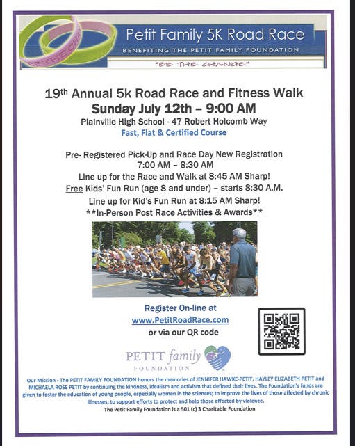 19th Annual Petit Family Foundation Road Race & Fitness Walk