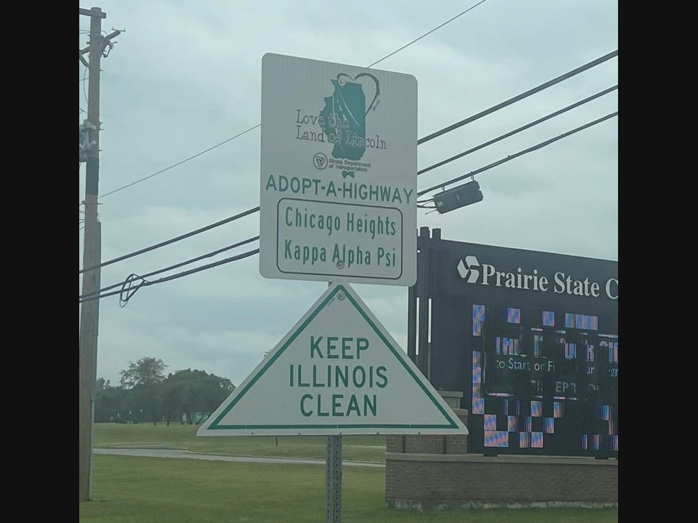 The Chicago Heights (IL) Alumni Chapter of Kappa Alpha Psi Fraternity, Inc. has joined the Illinois Adopt-A-Highway program to help care for Halsted Street between Vollmer Road and Lincoln Highway.