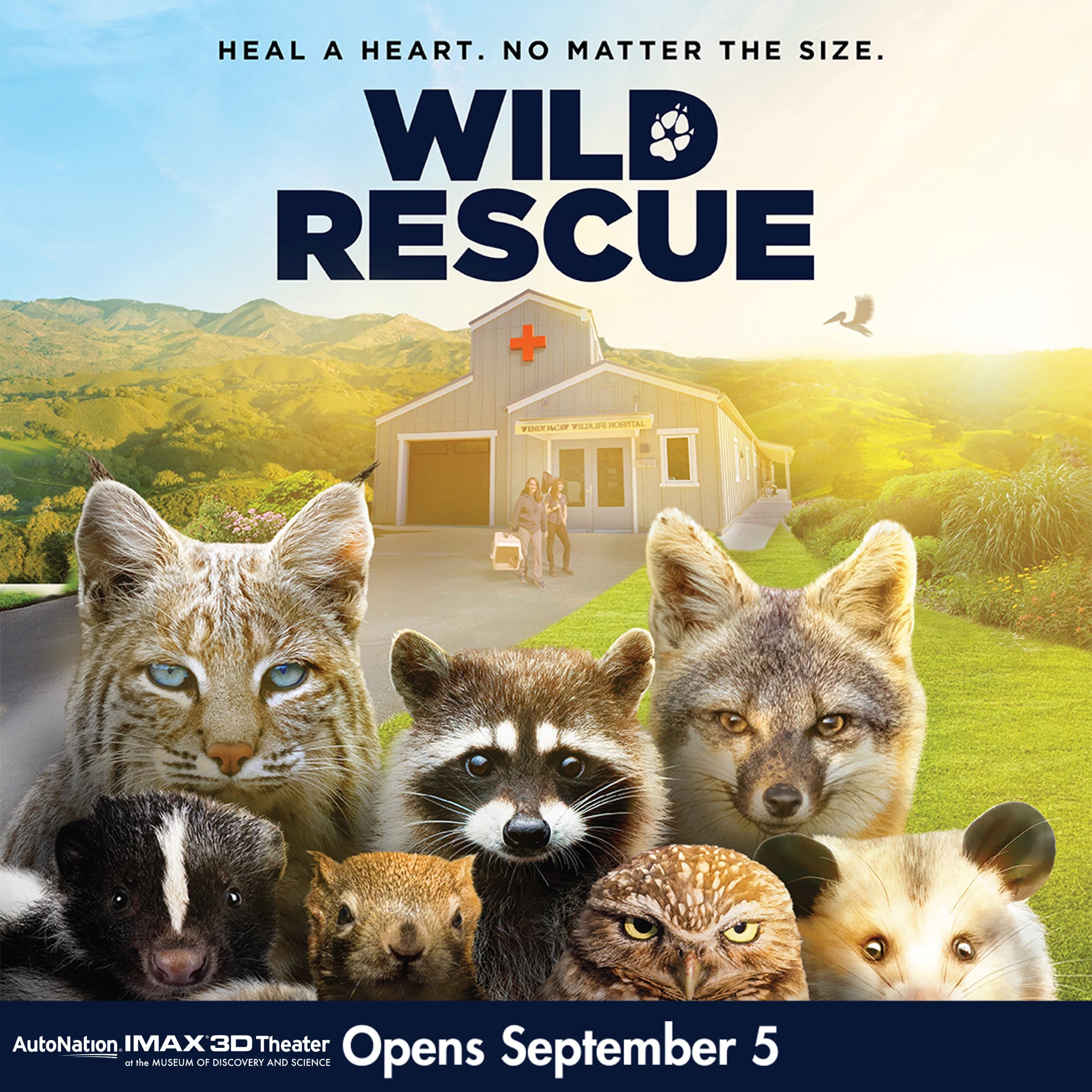 Wild Rescue at the AutoNation® IMAX® 3D Theater at the Museum of Discovery and Science