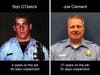 Mayor Bob O'Dekirk had 49 days suspension during a 9 year career on the Joliet Police Force. Joliet City Council candidate Joe Clement had 25 days suspension during his 27 year career. 