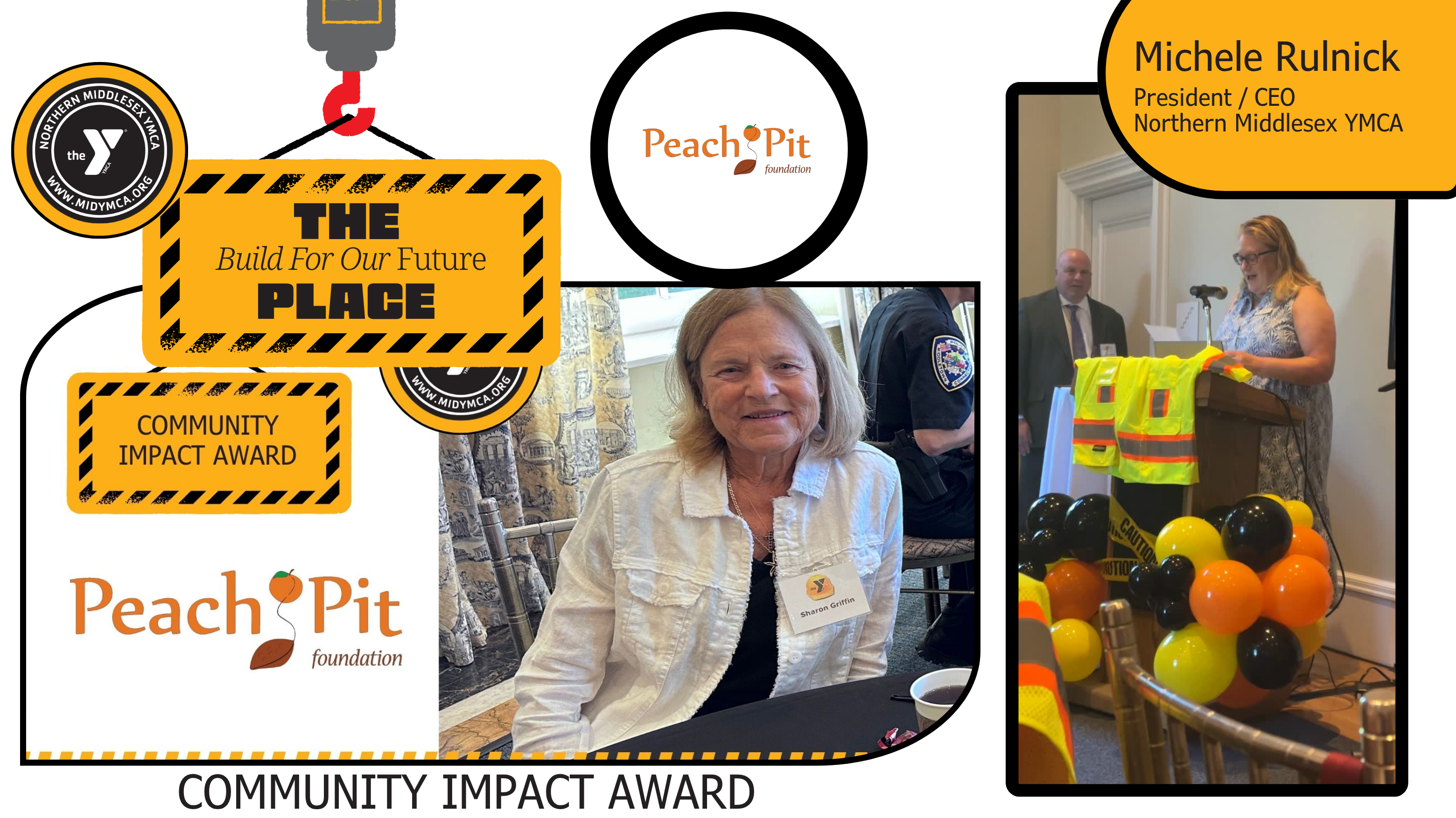 Peach Pit Foundation awarded with Northern MIddlesex YMCA Community Impact Award