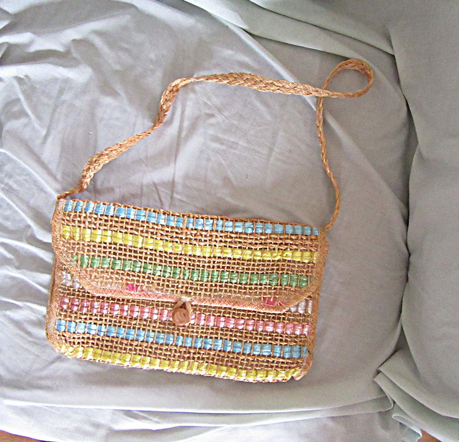 vintage ladies summer shoulder bag
