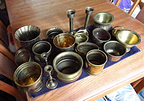 vintage brass items
