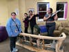 Centenary University students work to upgrade several rooms at Trinity Church as part of Cyclones Care Day.