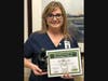 Sara White received a Daisy Award for providing compassionate care