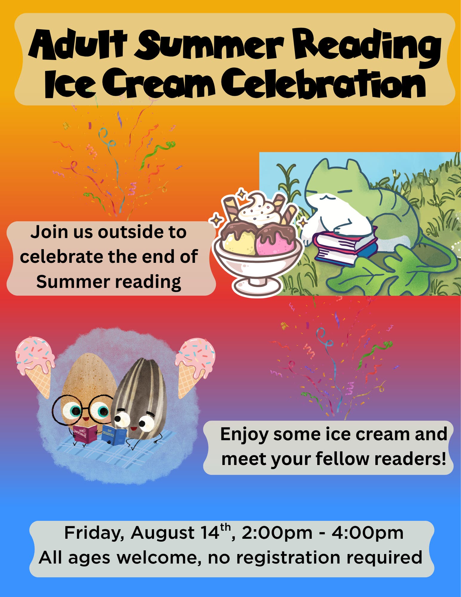 Adult Summer Reading Ice Cream Celebration