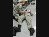 Cadets practicing first aid techniques.