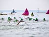 Swimmers completed a 3-mile, 1.5-mile or 1/2-mile course in Long Island Sound during the recent Swim Across America - Fairfield County open water swim. Additional pool swims at area clubs are planned for July and August. https://www.swimacrossamerica.org