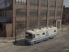 The Night Ministry's Health Outreach Bus outside the agency's new headquarters.
