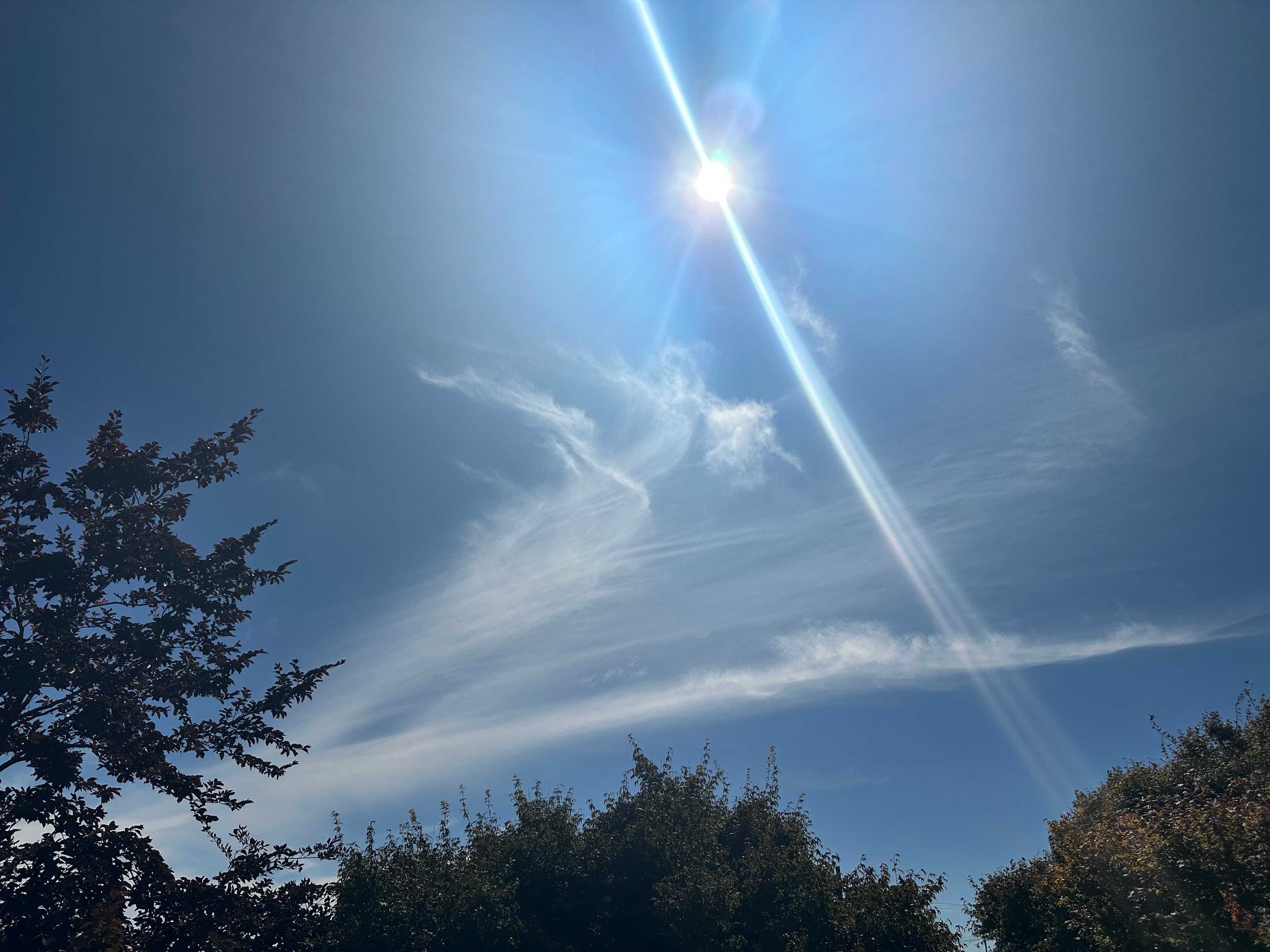 Unique clouds and a bit of shine!