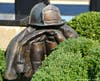 Bronze Fire Fighter Sculpture