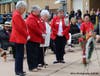  Linda Gray, Audra Gray, Gloria Flathom, and Jessie Daraska, of the Swallow Cliff DAR, present a wreath at Oak Lawn's Memorial Day Ceremony. 