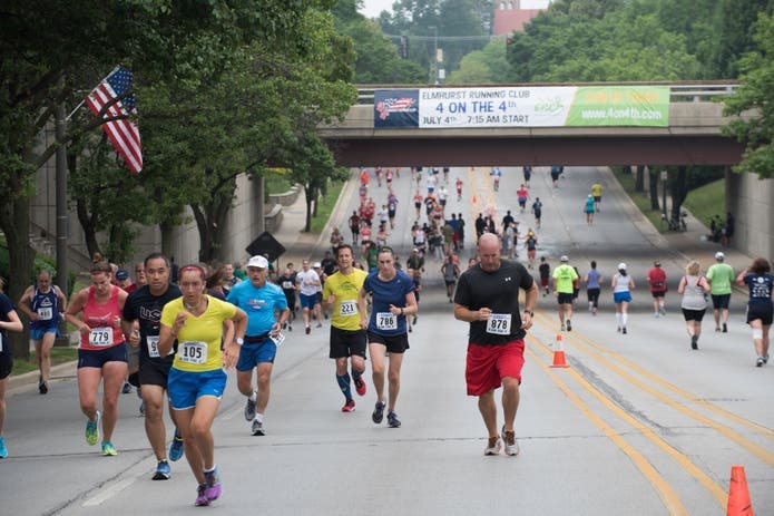 Elmhurst Running Club 4 on the 4th - 20th Anniversary!