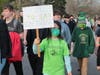 Students walk in Palos South Middle School’s ‘Lucky to Be 118’ Parade in March, part of the school’s Say Something Week of events for which it was recently recognized by the Sandy Hook Promise organization.