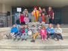 Middle row: Ava Echevarria, Loukia Kournetas, Katherine Romanskyy, Ricky Romeli, John Henry Callaghan, Aria Jennings. Top row- Lee Harwig, Ronald McDonald (Jennifer Peloquin), Lil Sobczak, Terri Segredo.