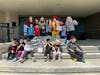 Middle row: Noah Qurt, Quinn Burmeier, Edie Ryan, Alaa Farraj. Back row/top: Terri Segredo, Lil Sobczak, Ronald McDonald (Jennifer Peloquin), Lee Harwig.