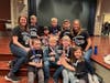 Day 1: Mrs. Fanello, Marshall Pizur, Nathan Bhojraj, Kevin Kaufmann, Robert Fala, Mrs. McNamara. Bottom Row L to R - Jacob Michau, Jacob Dubrowski, Charlie O'Malley, Claire Drapa.