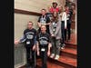 Day 2: Top Row L to R - Mrs. Fanello, Marshall Pizur, Nathan Bhojraj, Kevin Kaufmann, Robert Fala, Mrs. McNamara. Bottom Row L to R - Jacob Michau, Jacob Dubrowski, Charlie O'Malley, Claire Drapa.