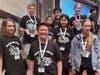 L-R: 5th-8th graders: Weston Cechowski, Brian Kaufmann, JJ Maka, Nathan Bhojraj, Kenaan Salameh, Rhiannon Chen, Kamile Juzenas, Sarah Bobrowski