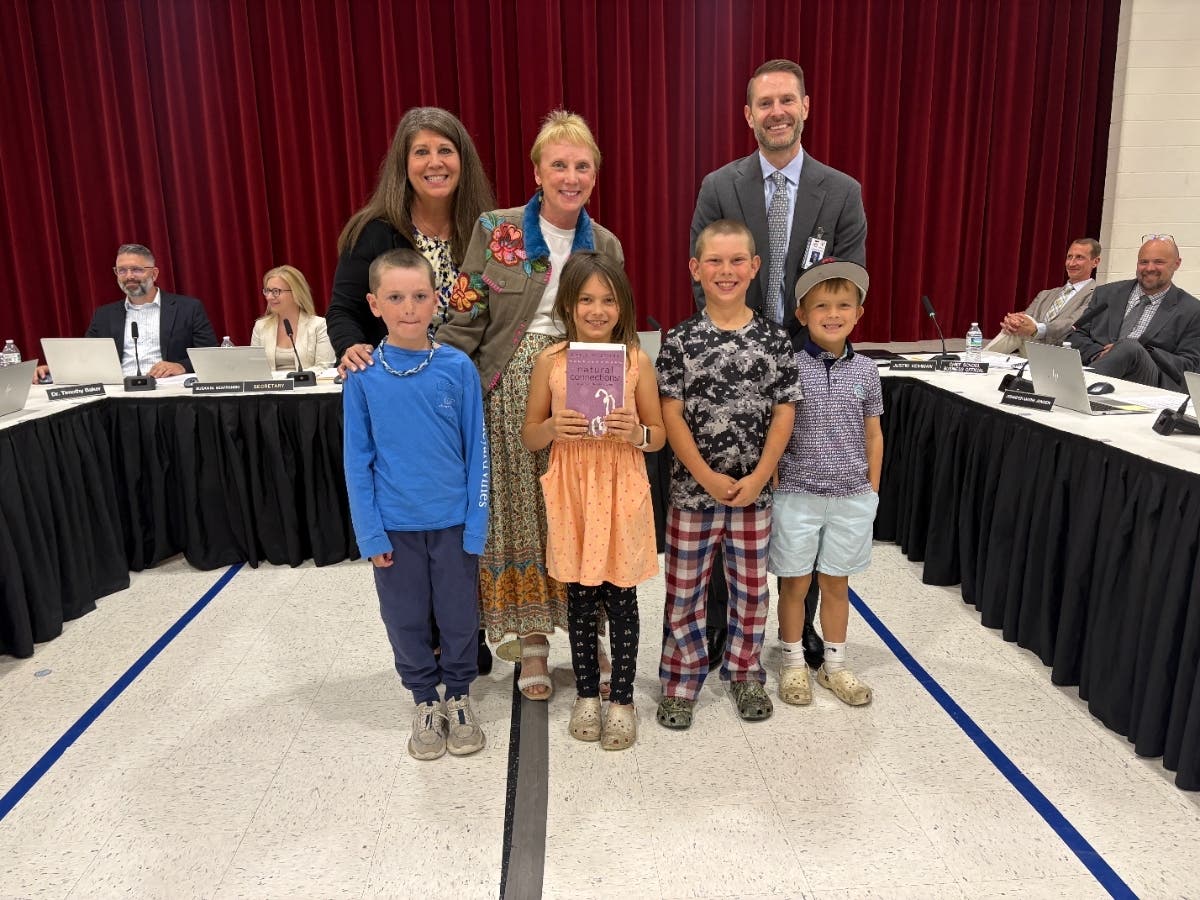 Palos East Elementary students were recently recognized by the Palos 118 Board of Education after their illustrations were selected for inclusion in a new nature book.