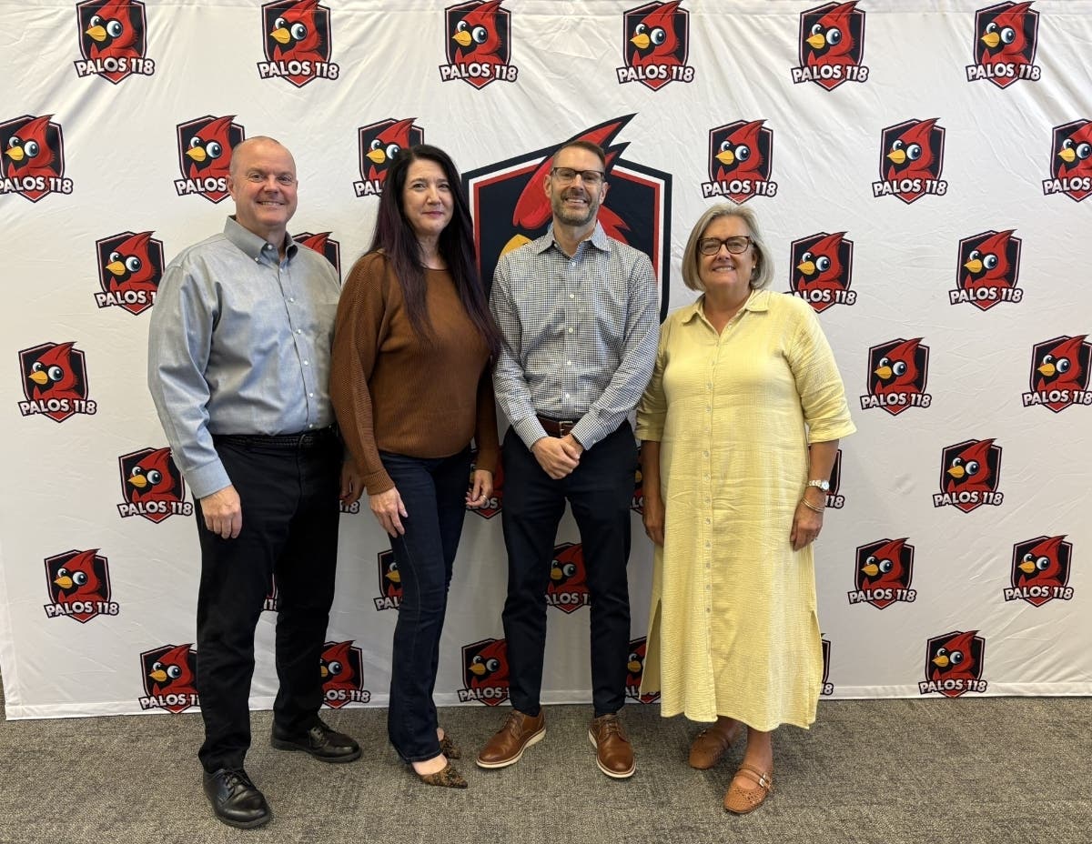 The Palos 118 business office includes (left to right): Joseph Kehoe, Tricia Baker, Dr. Anthony Scarsella, and Kathy Pagoria.