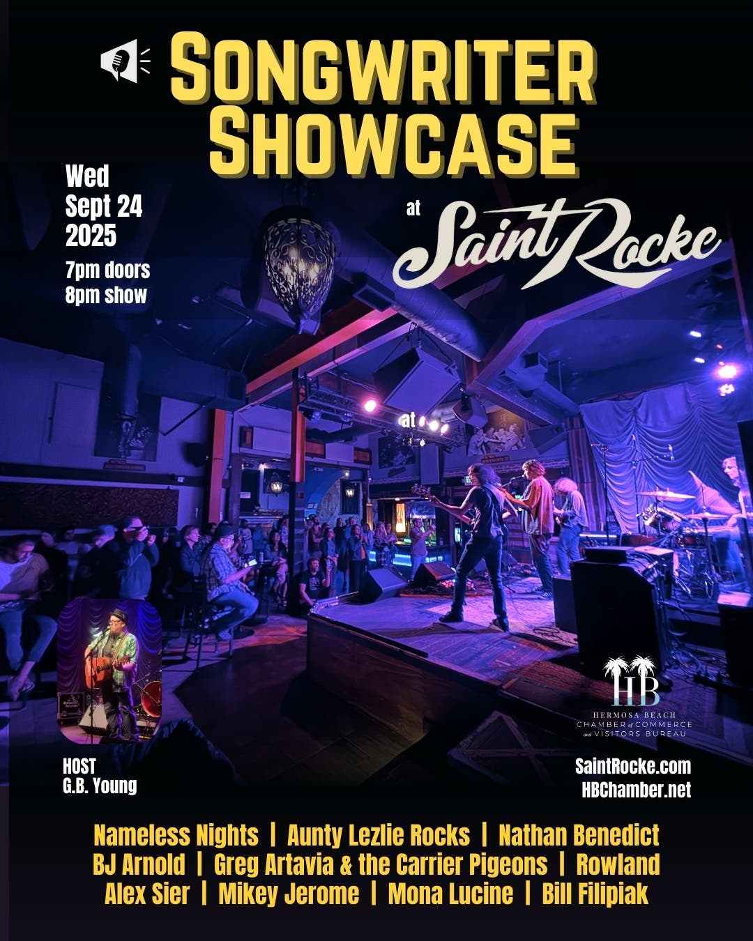 Songwriter Showcase at Saint Rocke